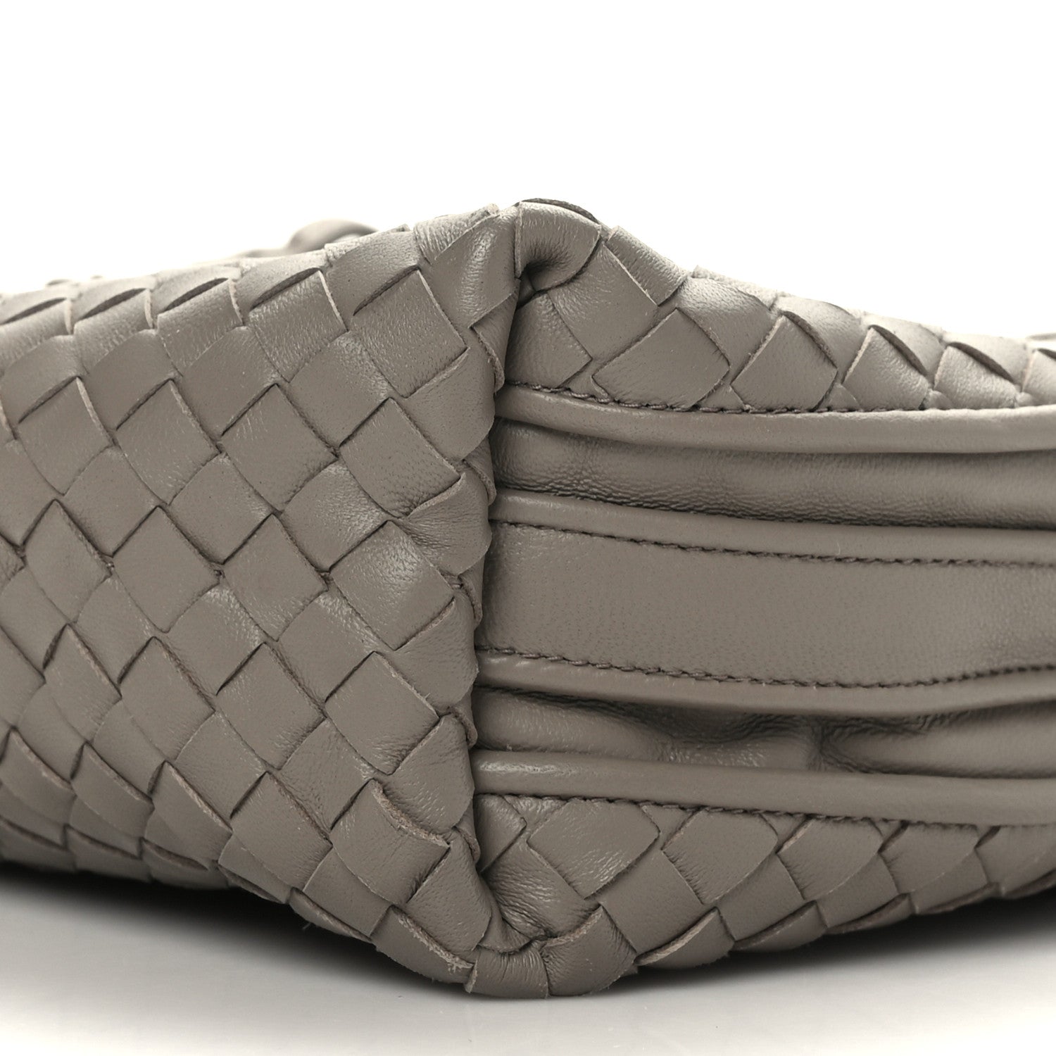 Bottega Veneta Nappa Intrecciato Nodini Crossbody Messenger Light Grey 8 of 8