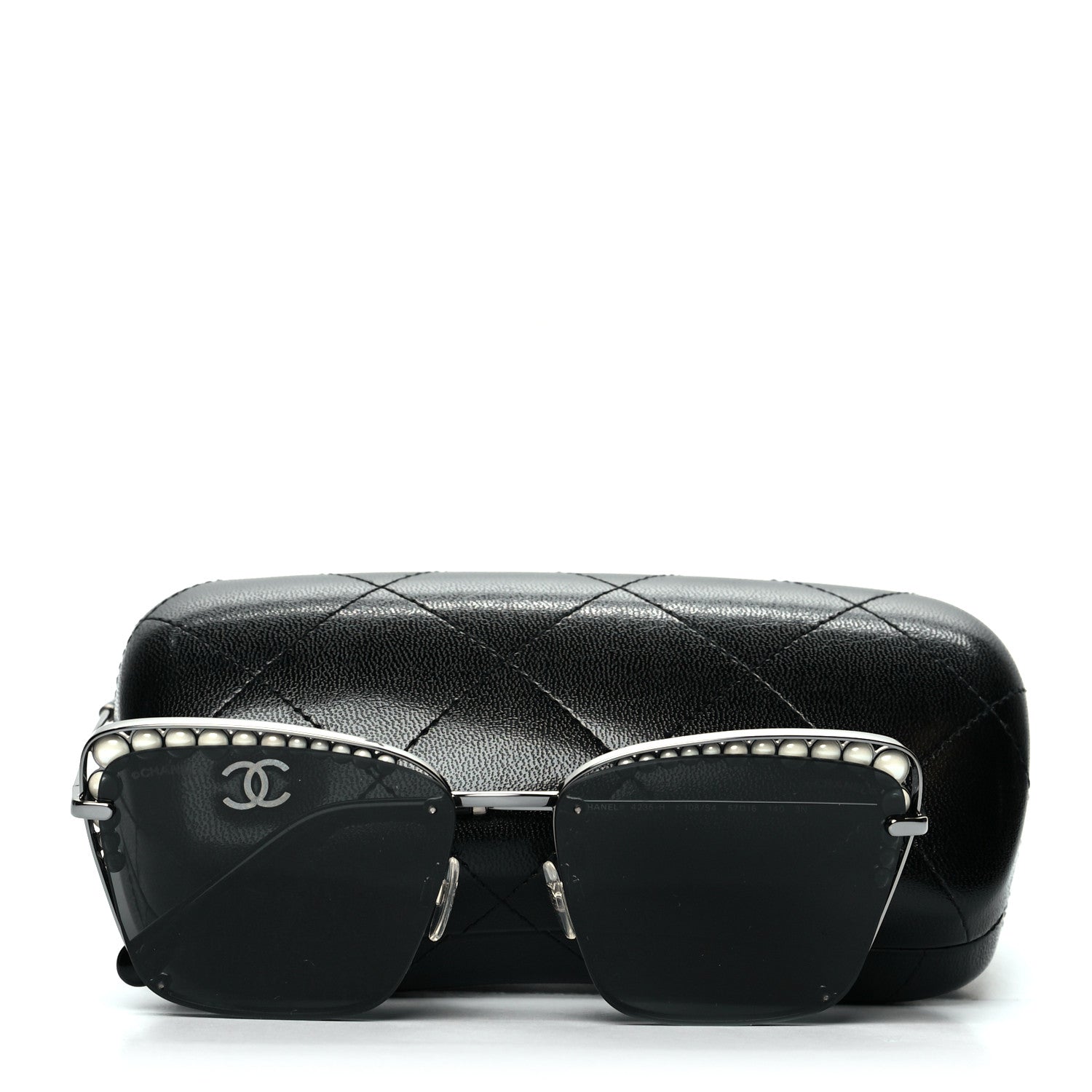 Chanel Pearl Square Sunglasses 4235-H Black 7 of 7