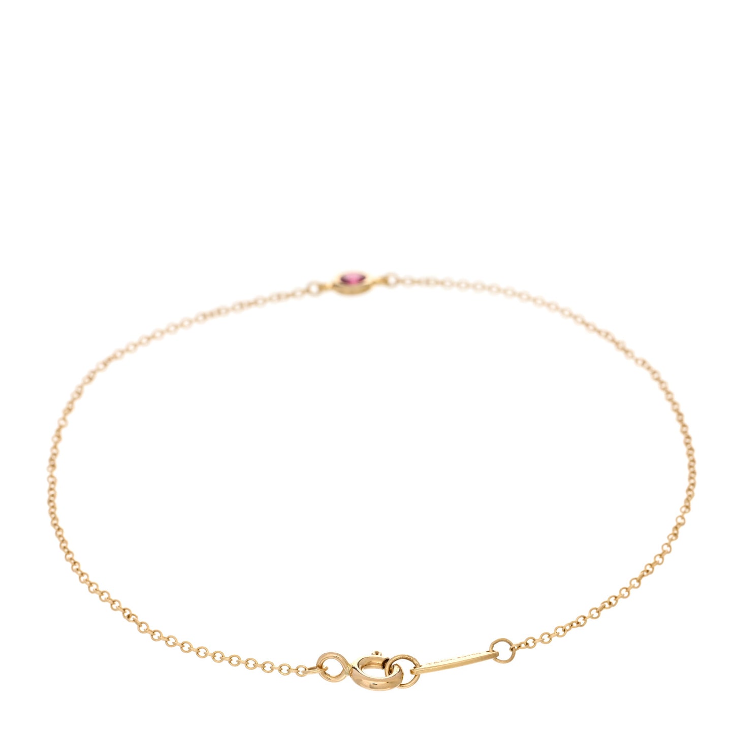 18K Yellow Gold Ruby Elsa Peretti Color By The Yard Bracelet
