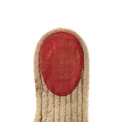 Gucci Nappa Matelasse GG Marmont Espadrille Slide Sandals 35 Hibiscus Red 7 of 12