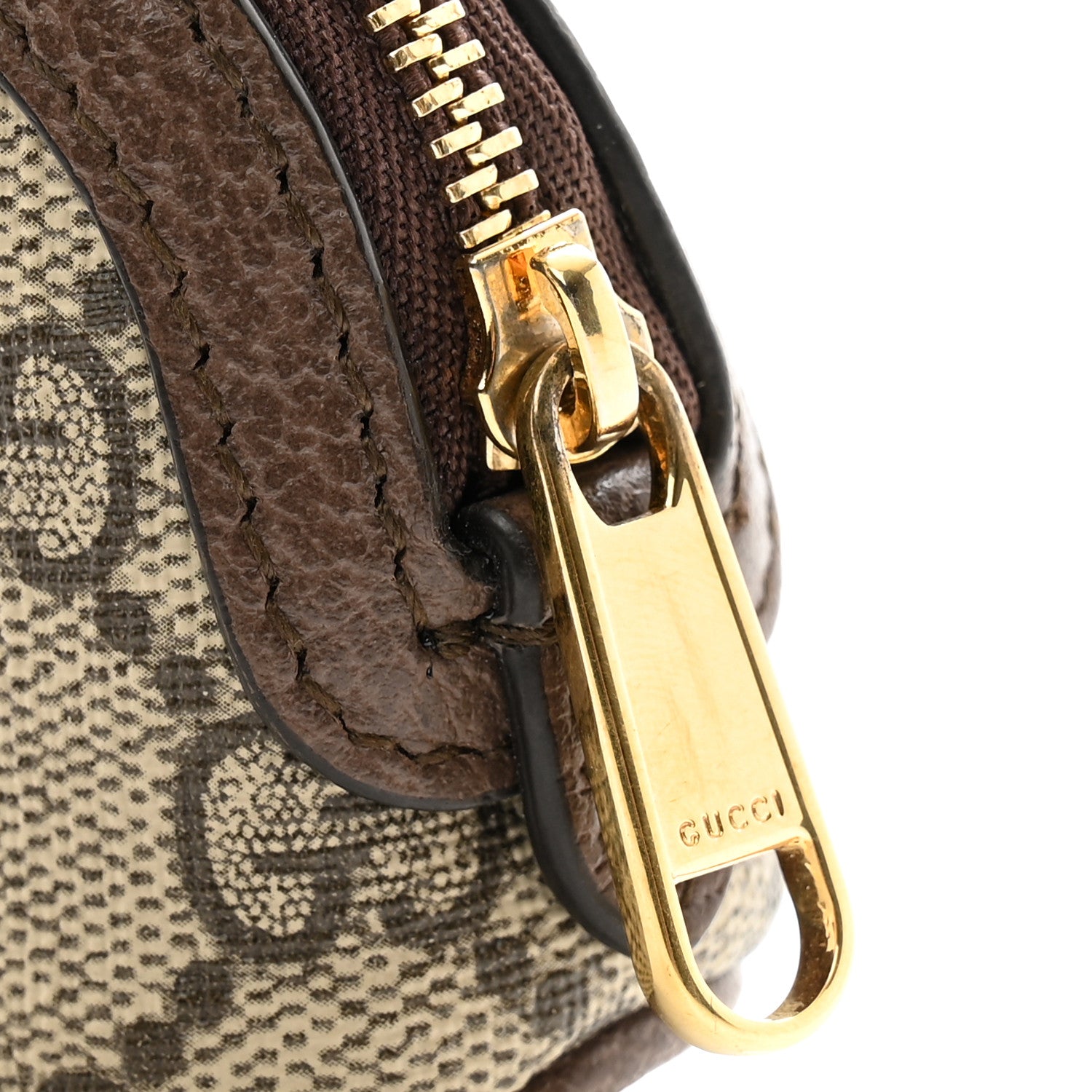Gucci GG Supreme Monogram Web Ophidia Dome Key Pouch Beige New Acero 8 of 9