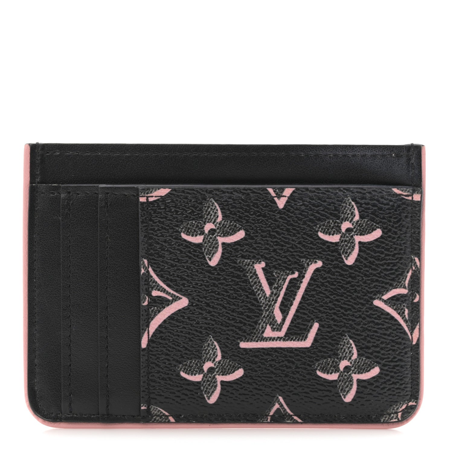Louis Vuitton Monogram Fall for You LV Side-Up Card Holder Black 1 of 6