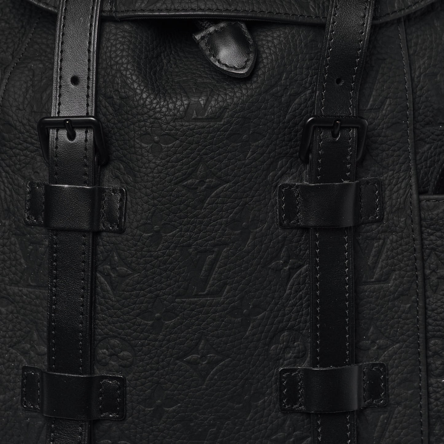 Taurillon Monogram Christopher MM Backpack Black