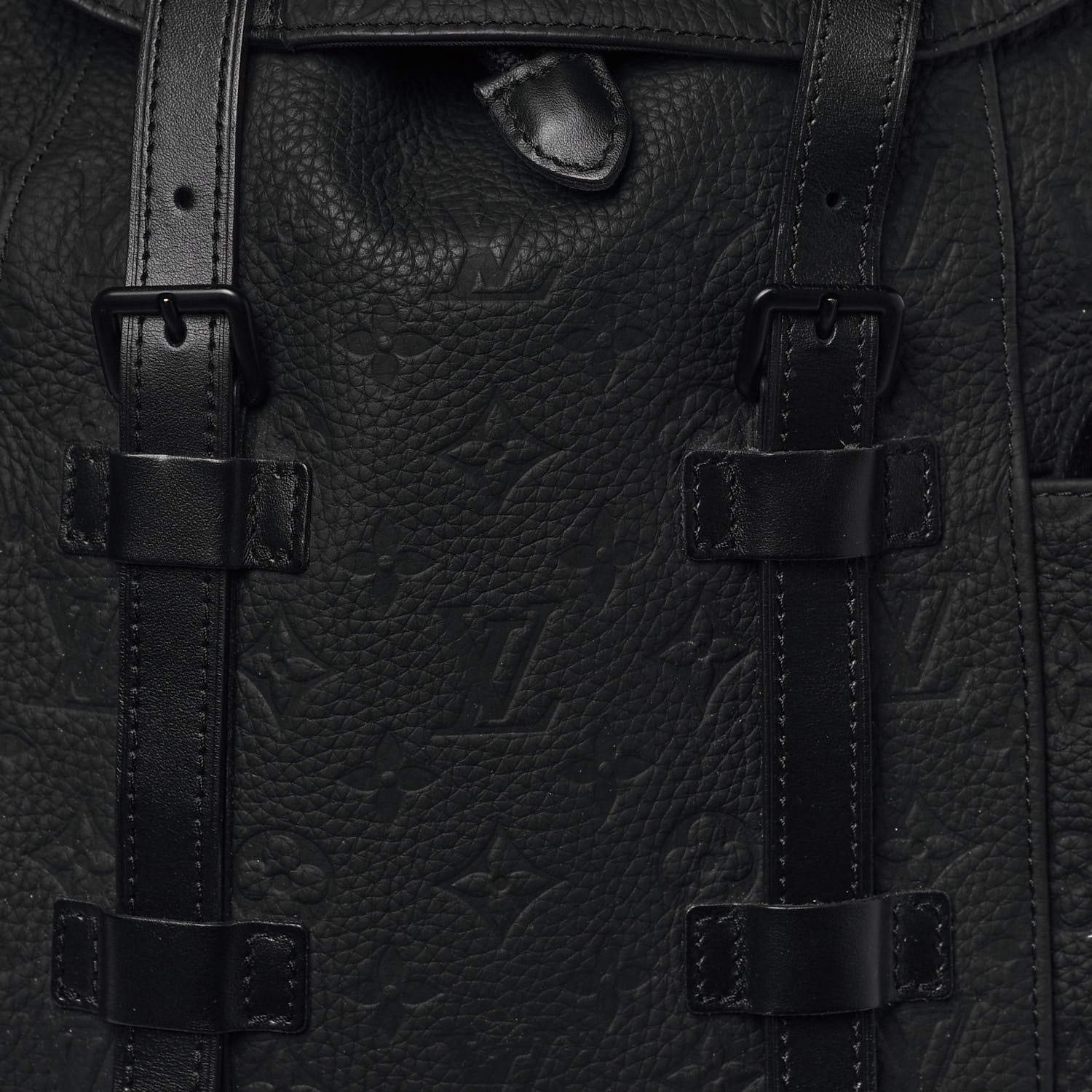 Louis Vuitton Taurillon Monogram Christopher MM Backpack Black 7 of 11