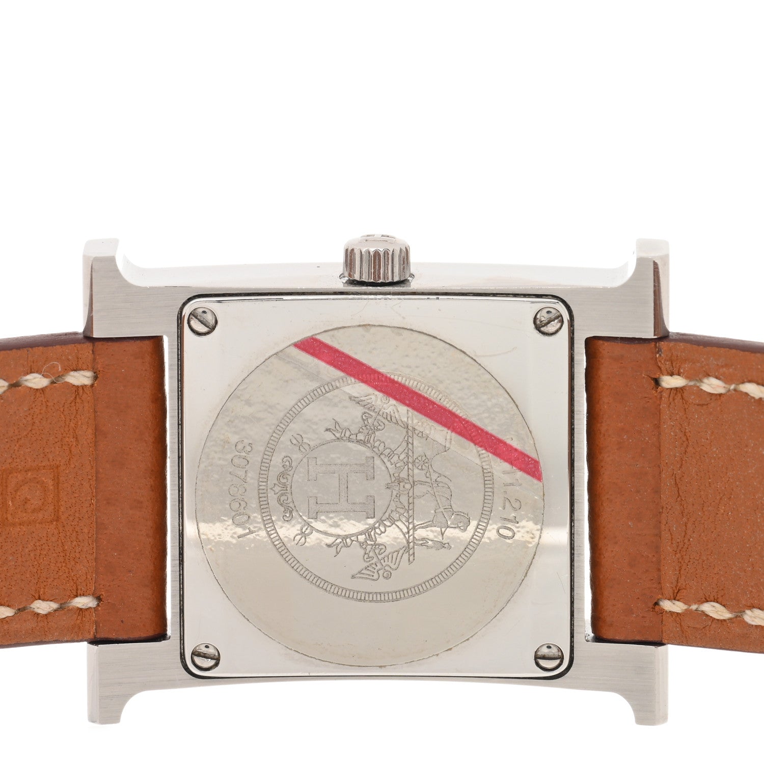 Hermes Stainless Steel Epsom 21mm Heure H Hour Quartz Watch Gold 4 of 5