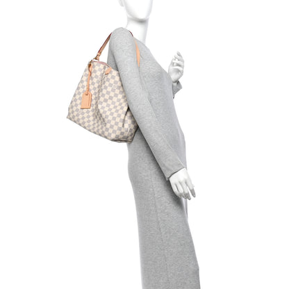 Louis Vuitton Damier Azur Graceful PM Rose Ballerine 2 of 10