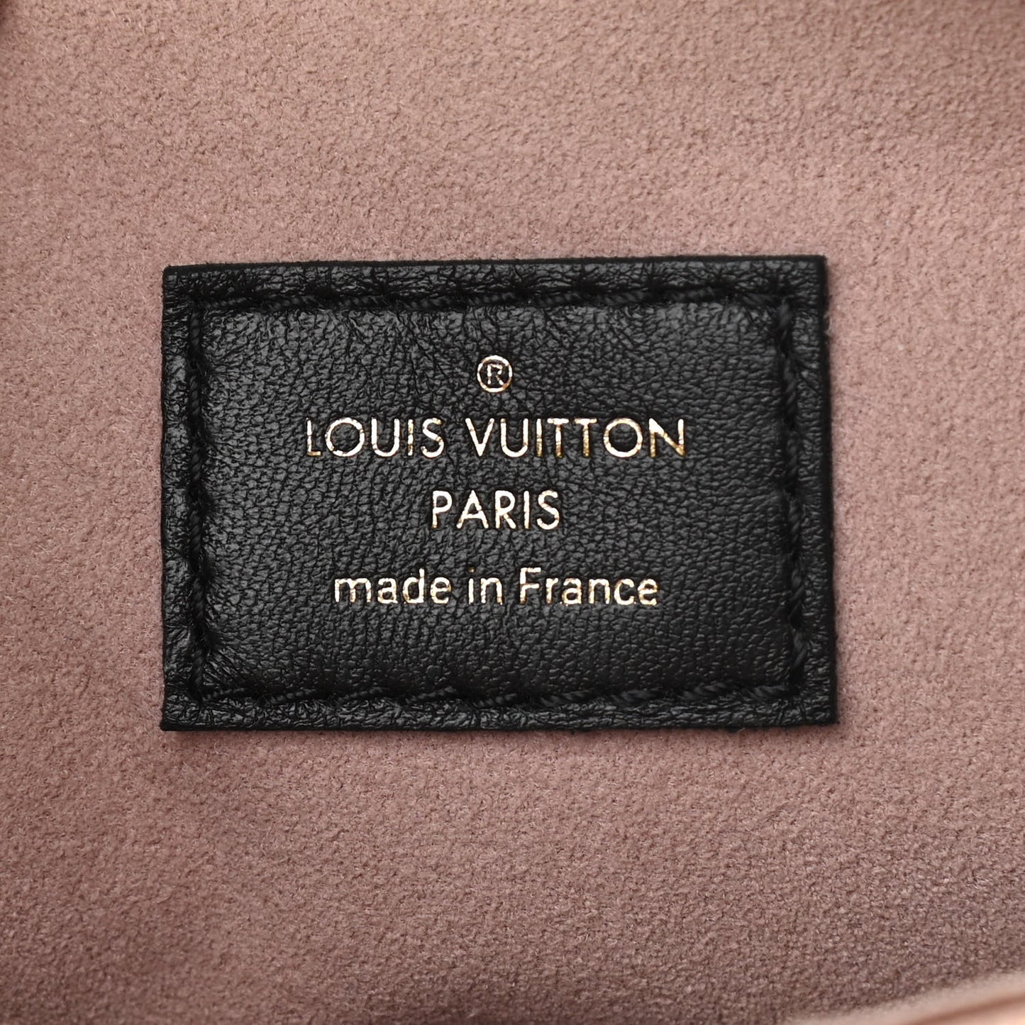 Lambskin Embossed Monogram Coussin PM Black