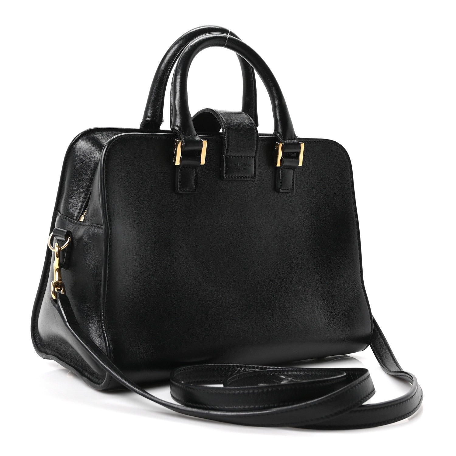 Saint Laurent Calfskin Monogram Baby Cabas Black 3 of 10