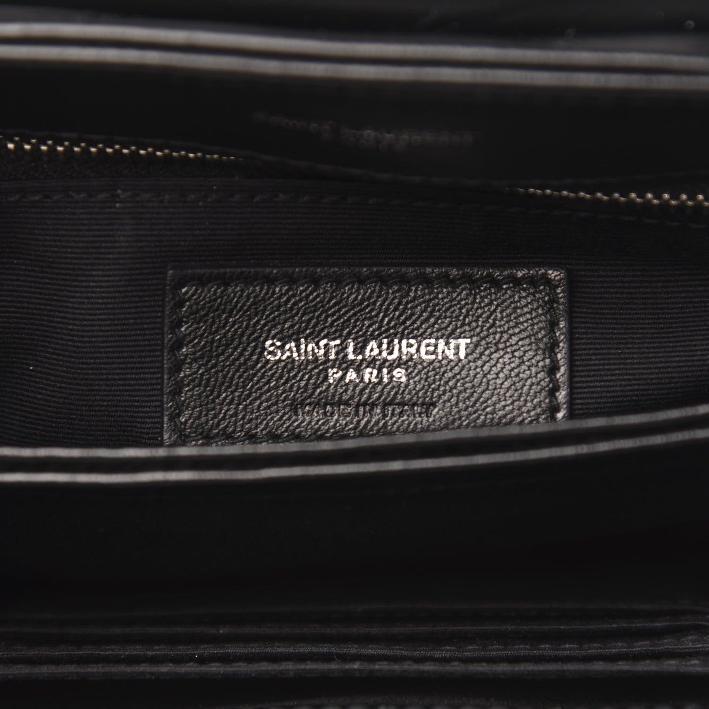 Calfskin Y Quilted Monogram Toy Loulou Crossbody Bag Black