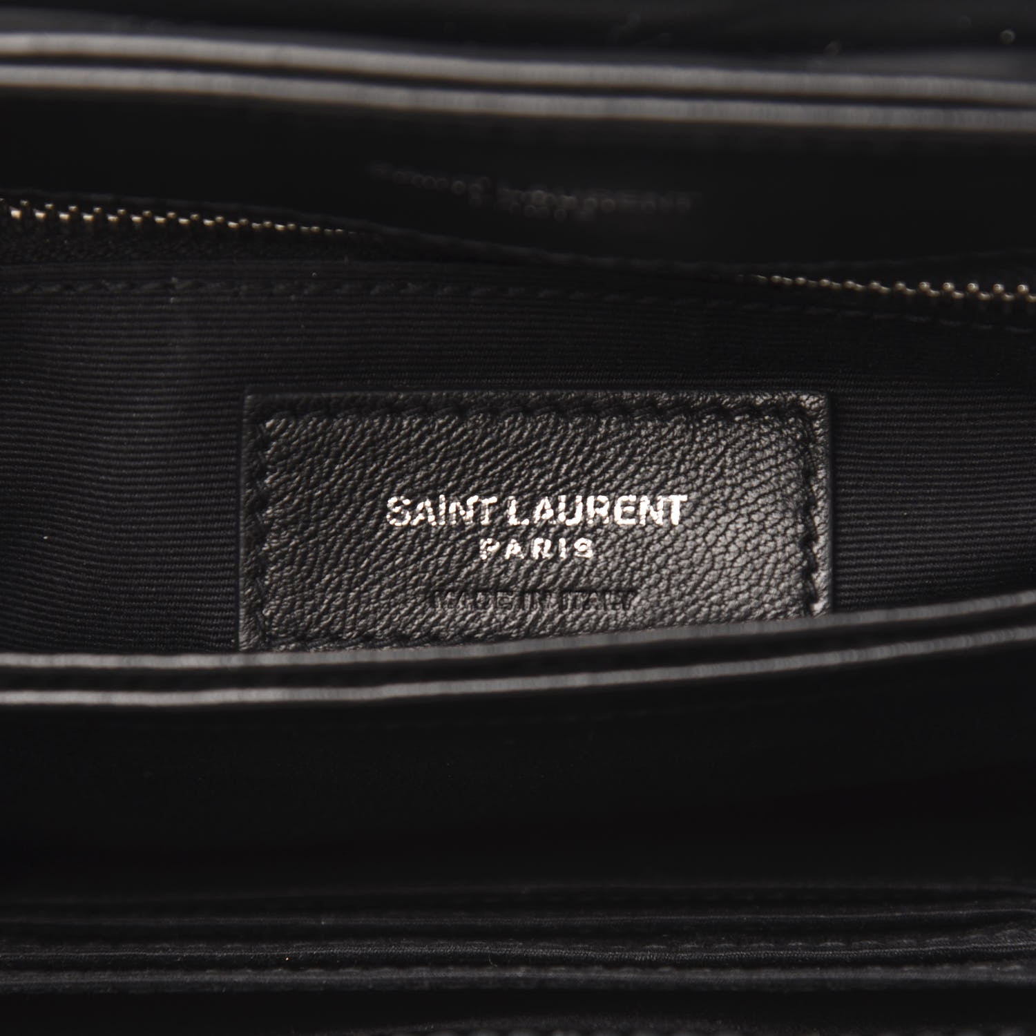 Saint Laurent Calfskin Y Quilted Monogram Toy Loulou Crossbody Bag Black 7 of 14