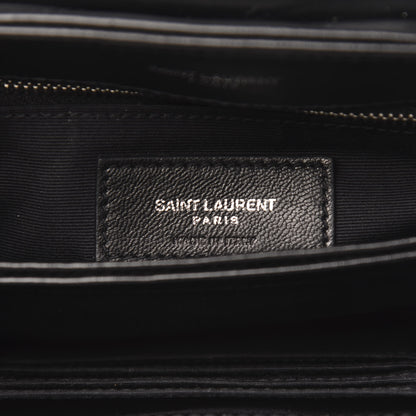 Saint Laurent Calfskin Y Quilted Monogram Toy Loulou Crossbody Bag Black 7 of 14