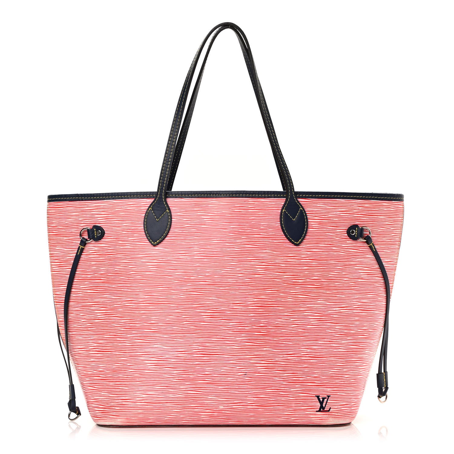 Louis Vuitton Epi Neverfull MM Denim Red 1 of 16