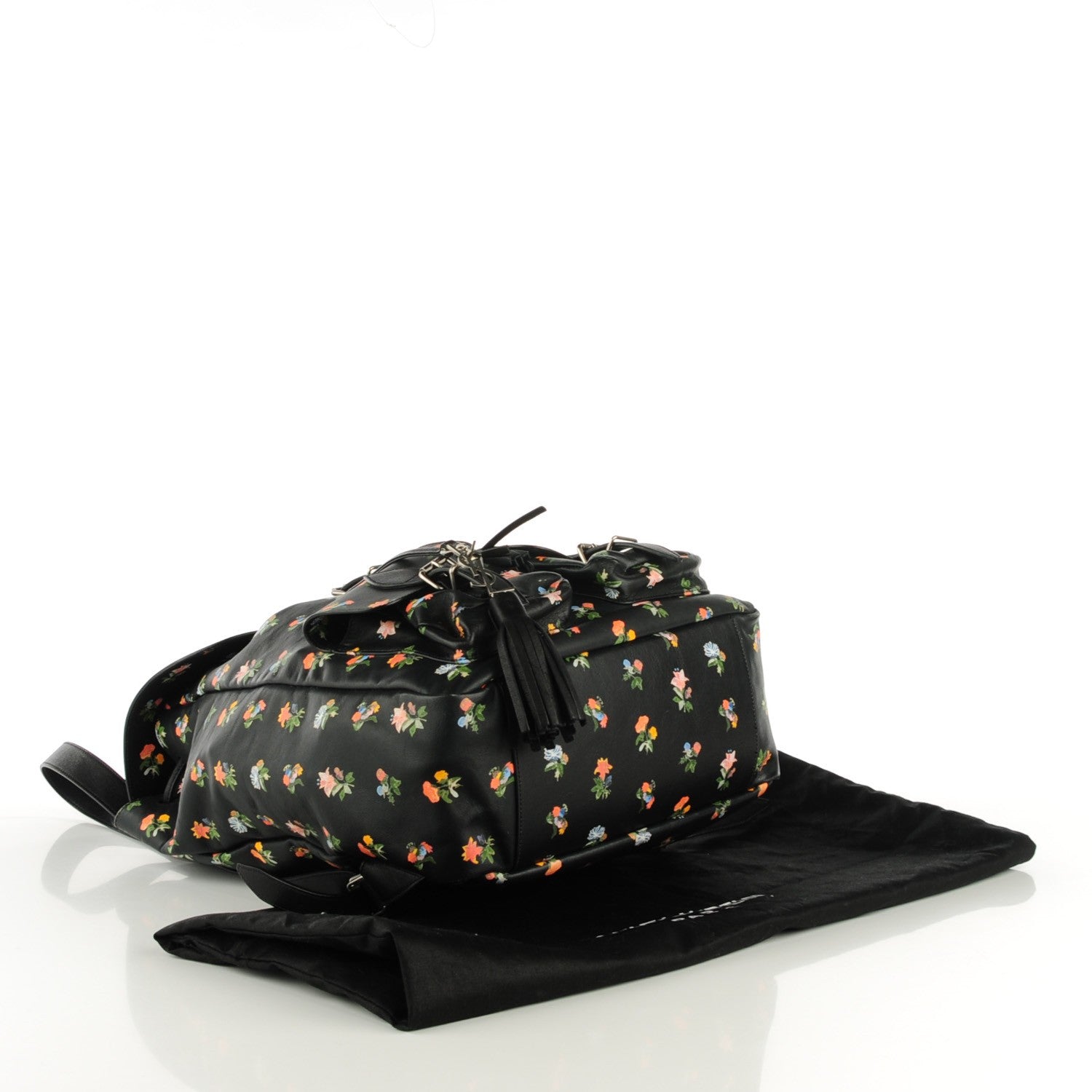 Saint Laurent Calfskin Prairie Flower Printed Festival Backpack Multicolor 4 of 9