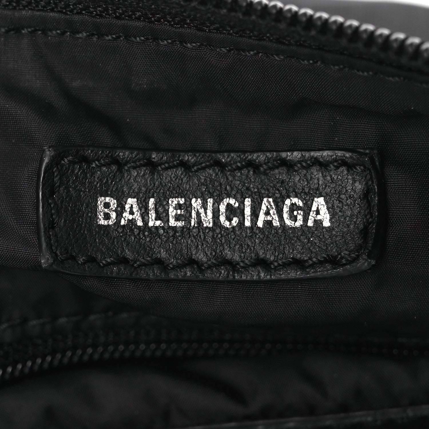 Balenciaga Recycled Sport Nylon Logo Embroidered Wheel Sling Bag