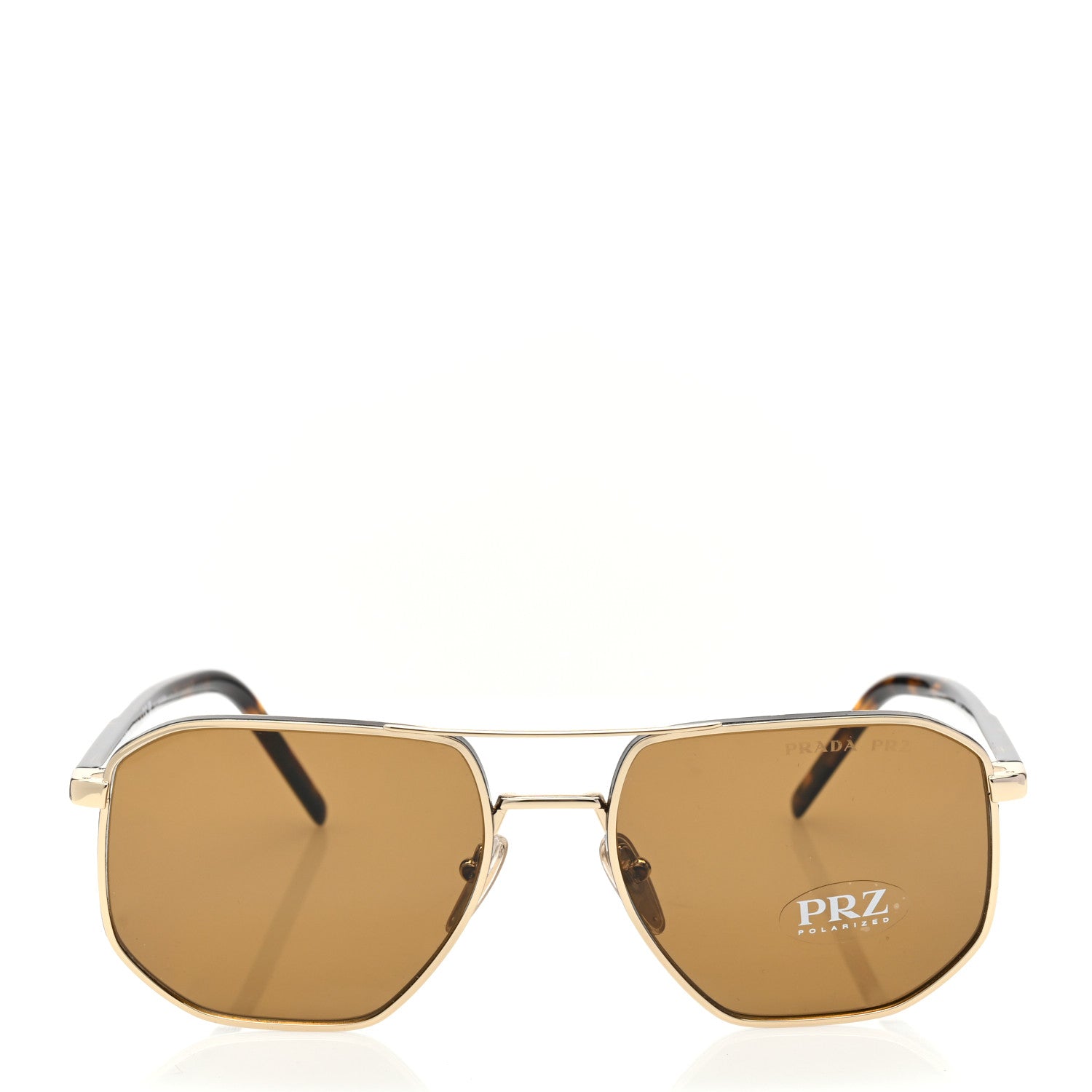 Prada Metal Aviator Sunglasses SPR59Y Pale Gold 2 of 8