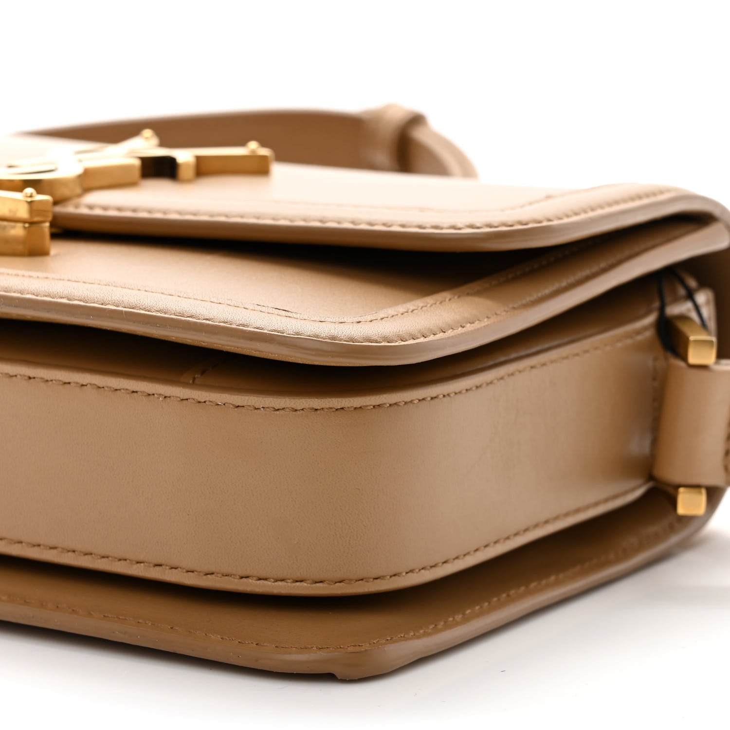 Saint Laurent Smooth Calfskin Small Solferino Satchel Natural Tan 10 of 10