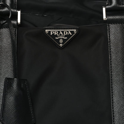 Prada Tessuto Nylon Saffiano Duffle Black 6 of 9