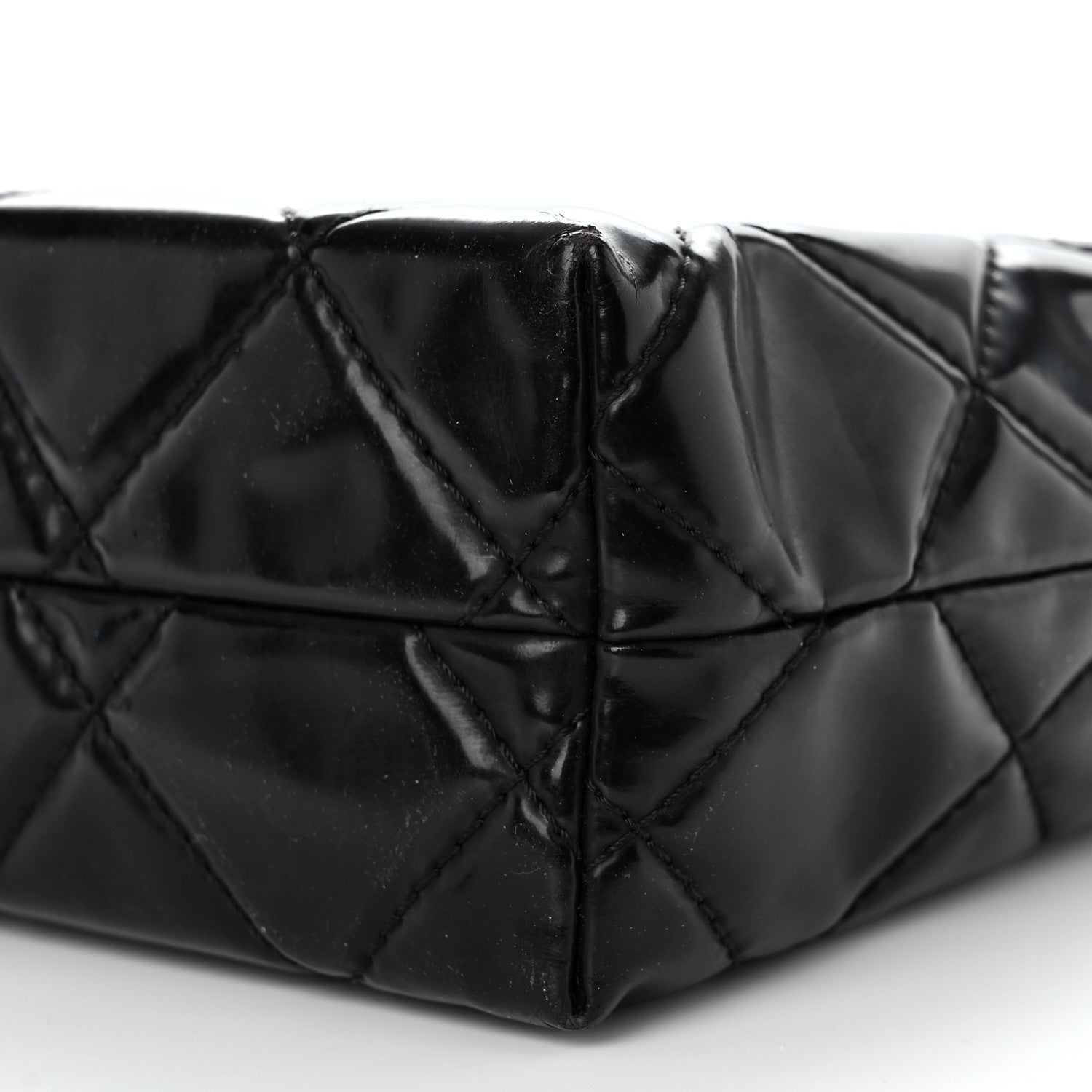 Chanel Vinyl Quilted In the Business Flap Bag Black 10 of 10