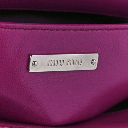 Miu Miu Nappa Matelasse Chain Flap Shoulder Bag Dalia 6 of 12