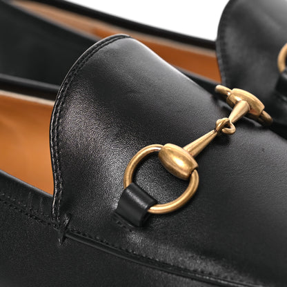 Gucci Calfskin Horsebit Womens Jordaan Loafers 39.5 Black 10 of 13