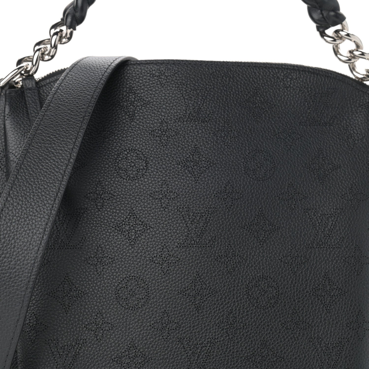 Louis Vuitton Mahina Babylone Chain BB Black 8 of 10