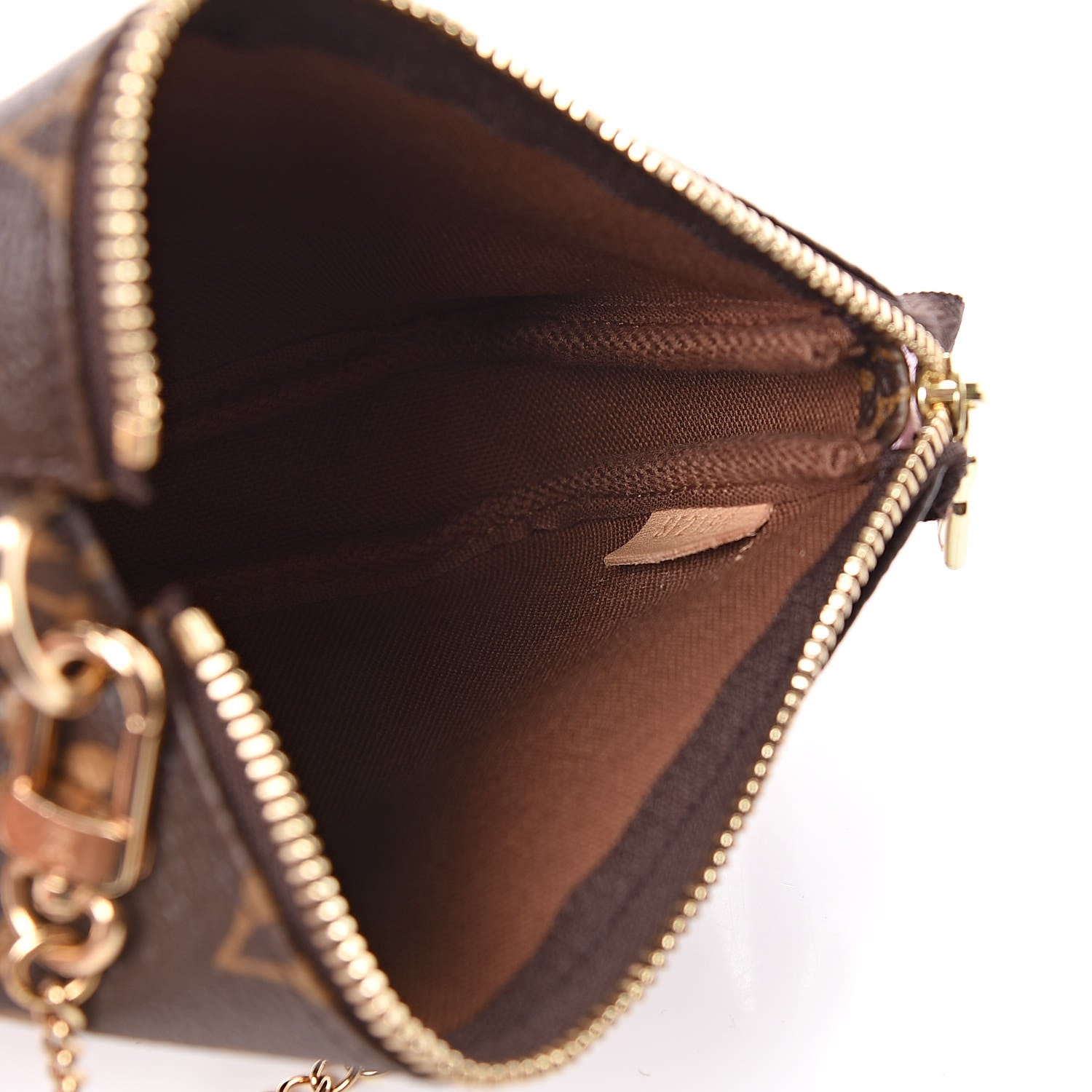 Louis Vuitton Monogram 2016 Christmas Animation Mini Pochette Accessories Rose Ballerine 7 of 8