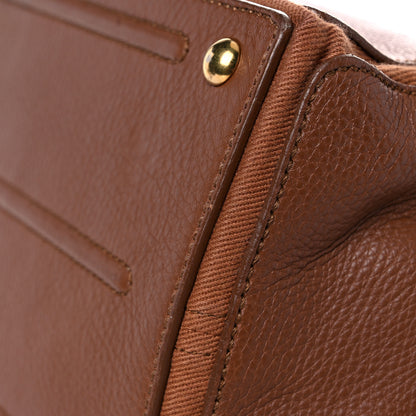 Saint Laurent Calfskin Canvas Medium Muse Two Brown 12 of 23