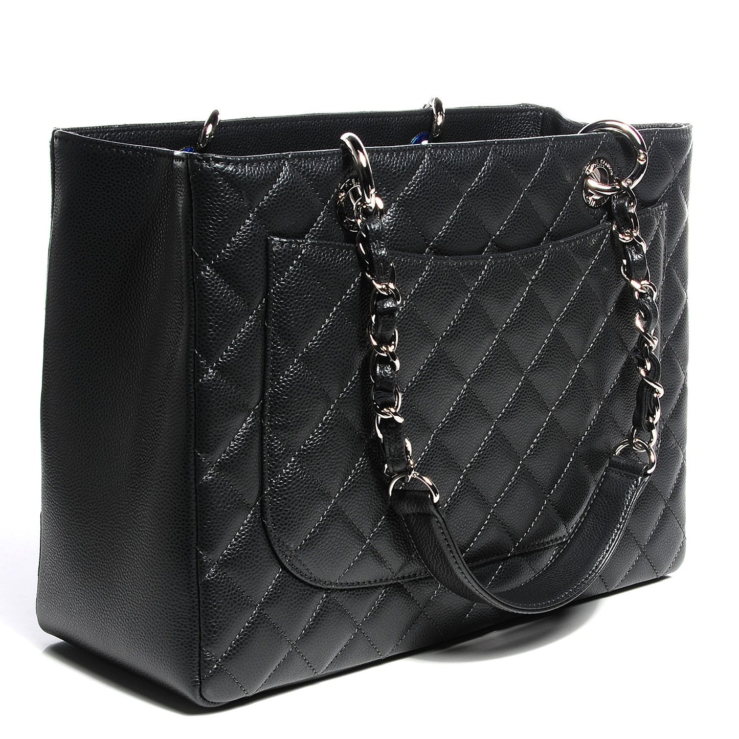 Caviar Grand Shopping Tote GST Dark Grey