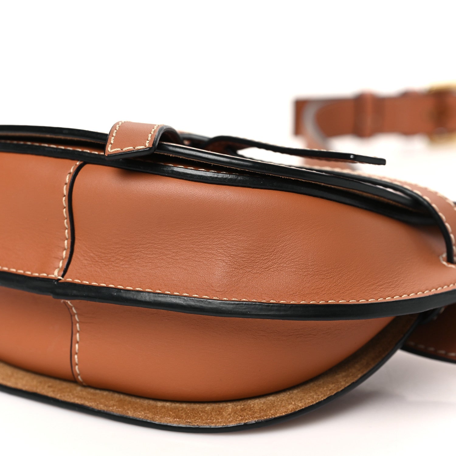 Loewe Calfskin Mini Gate Crossbody Bag  Rust 9 of 10