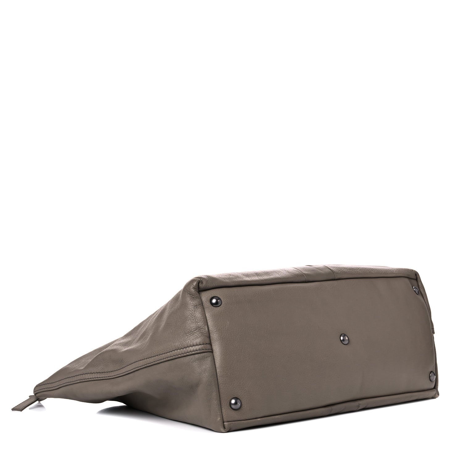 Saint Laurent Calfskin Sac Hamptons Weekender Bag Taupe 3 of 18