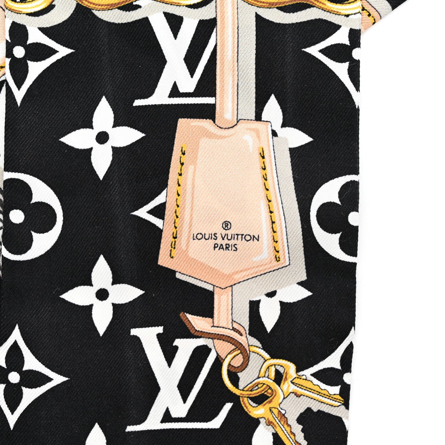 Louis Vuitton Silk Monogram Confidential Bandeau Black 3 of 6