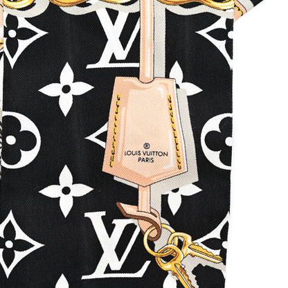 Louis Vuitton Silk Monogram Confidential Bandeau Black 3 of 6