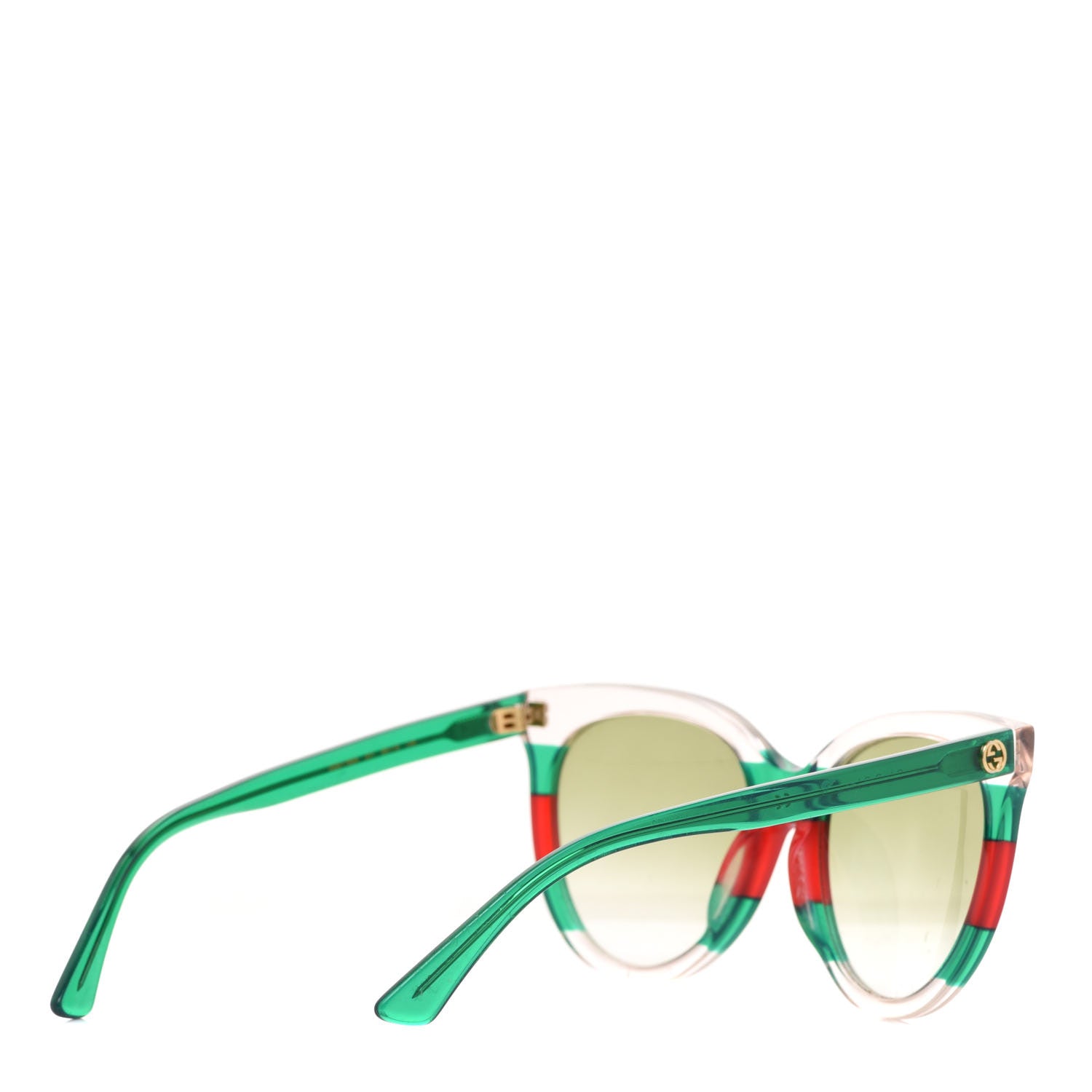 Gucci Acetate Sunglasses GG0179SA Green Red 4 of 8