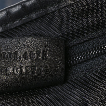 Gucci Monogram Lobster Clasp Jackie O Hobo Black 7 of 9