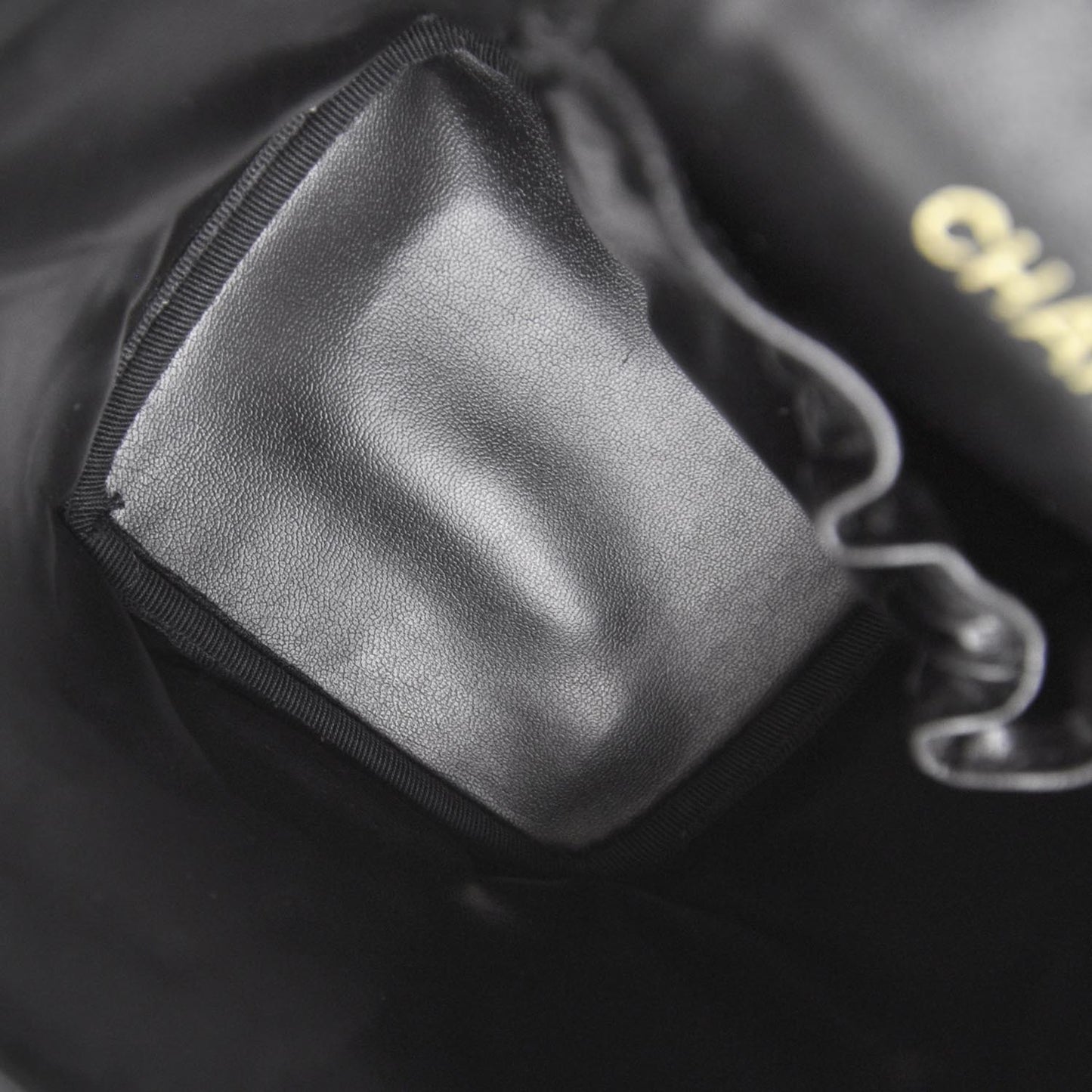Lambskin Vanity Cosmetic Bag Black