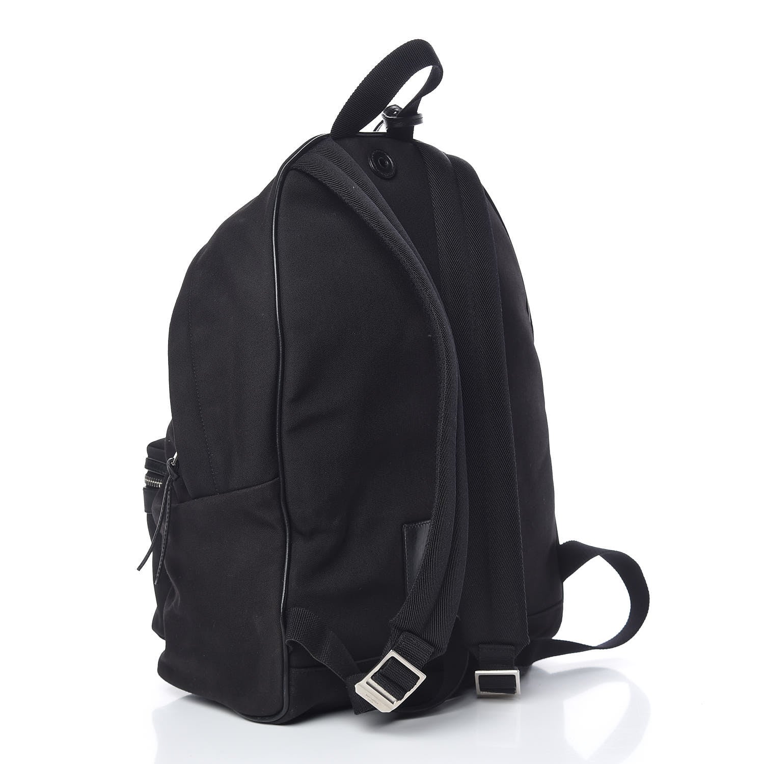 Saint Laurent Canvas City Backpack Black 3 of 11