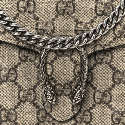 Gucci GG Supreme Monogram Mini Dionysus Chain Wallet Beige Taupe 8 of 10