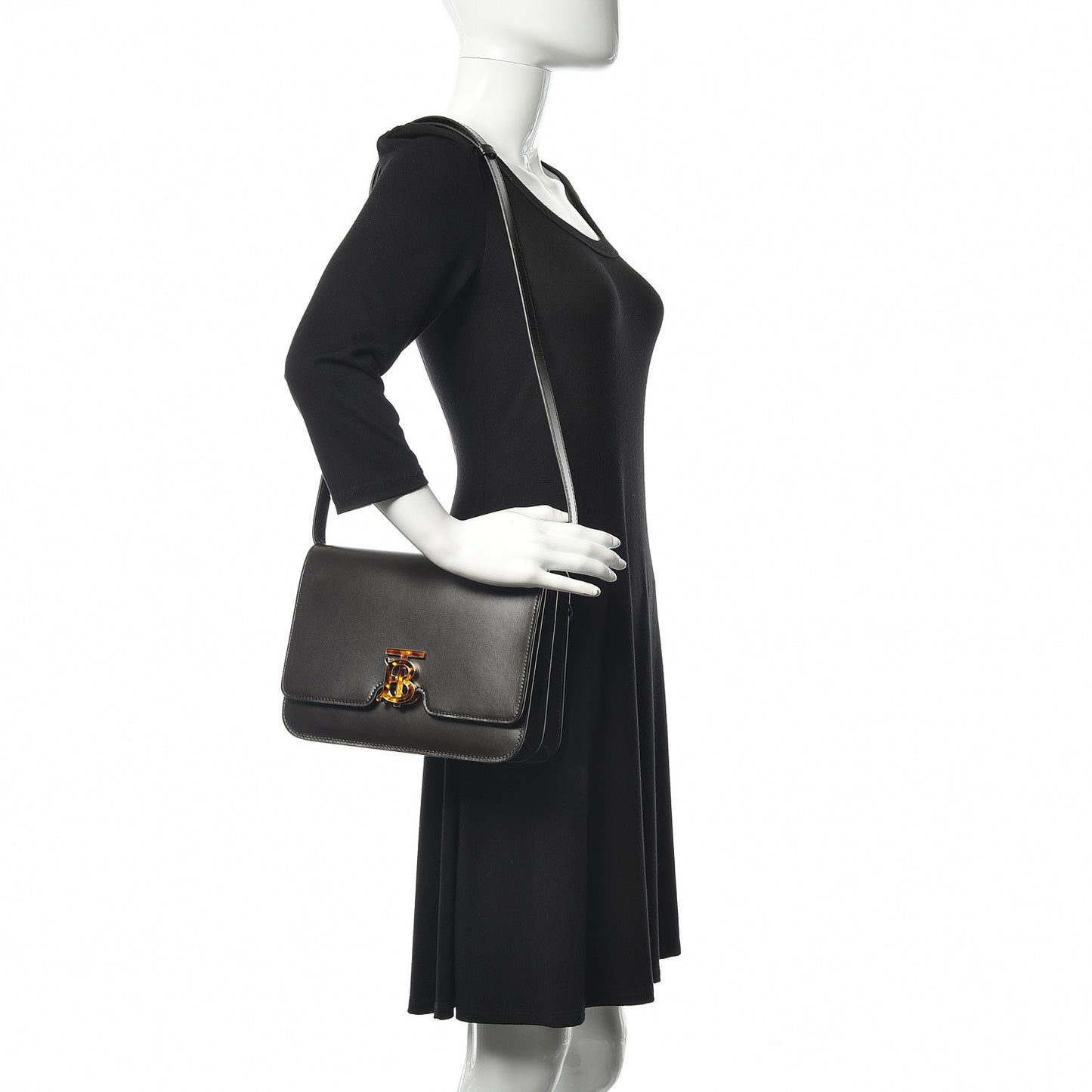 Calfskin Medium TB Bag Coffee