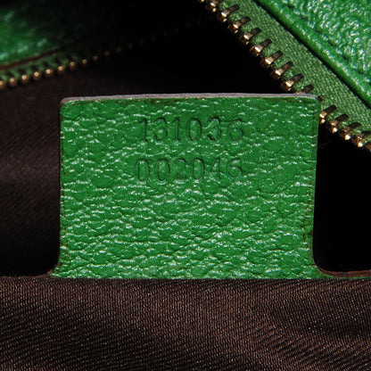 Gucci Leather Half Moon Bamboo Ring Hobo Green 7 of 7