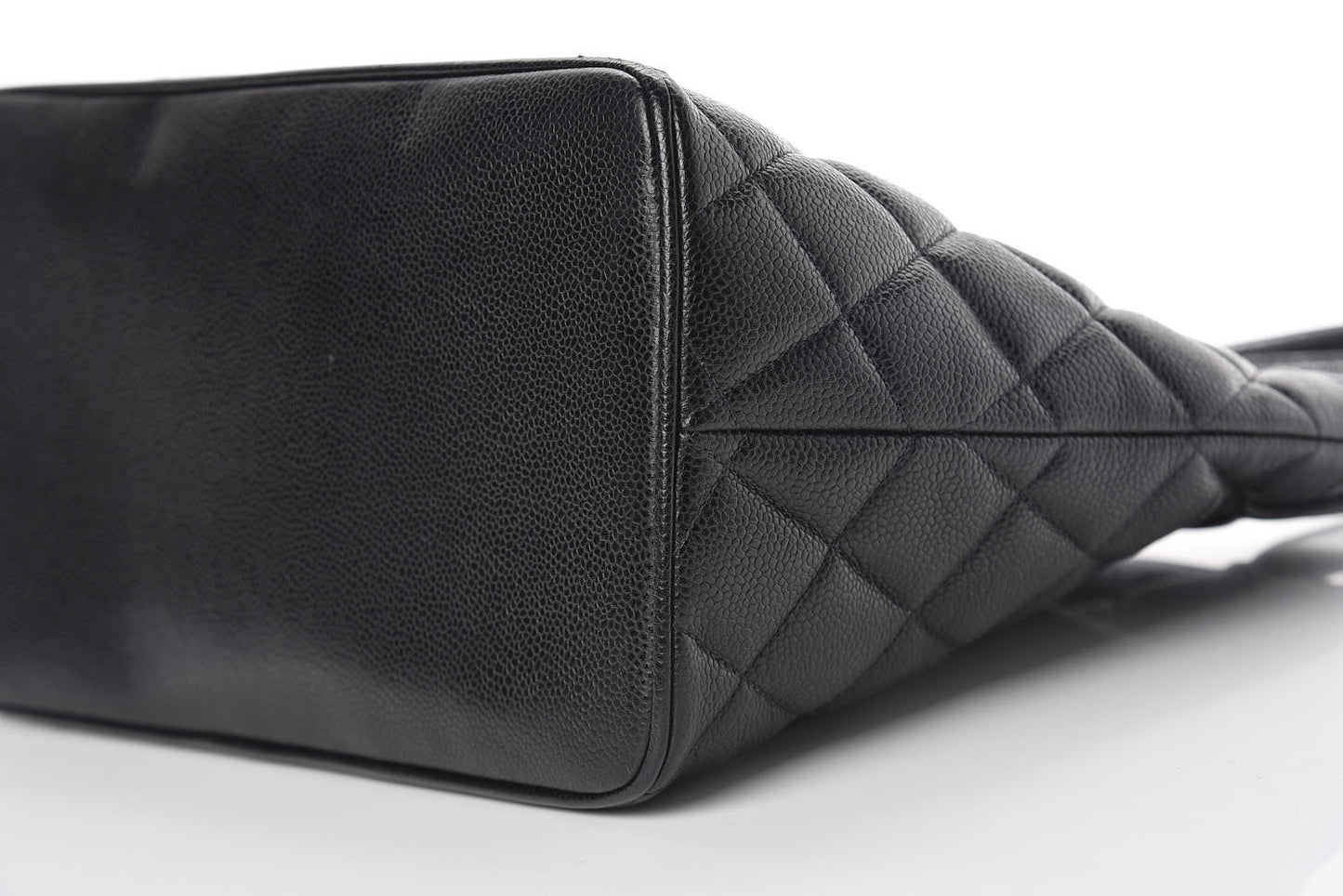 Caviar Quilted Medallion Tote Black