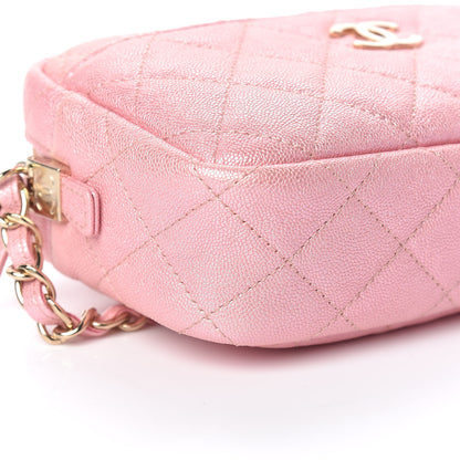Chanel Iridescent Caviar Quilted Small Timeless Camera Case Pink 5 of 11