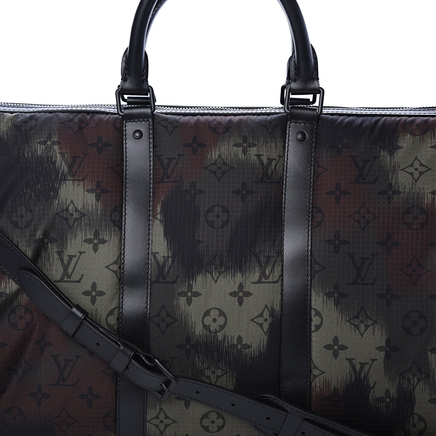 Louis Vuitton Nylon Monogram Camouflage Keepall Bandouliere 50 Kaki 6 of 8