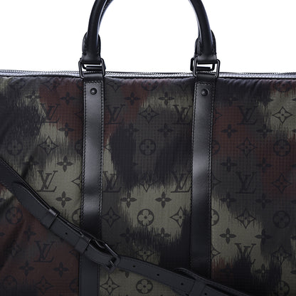 Louis Vuitton Nylon Monogram Camouflage Keepall Bandouliere 50 Kaki 6 of 8