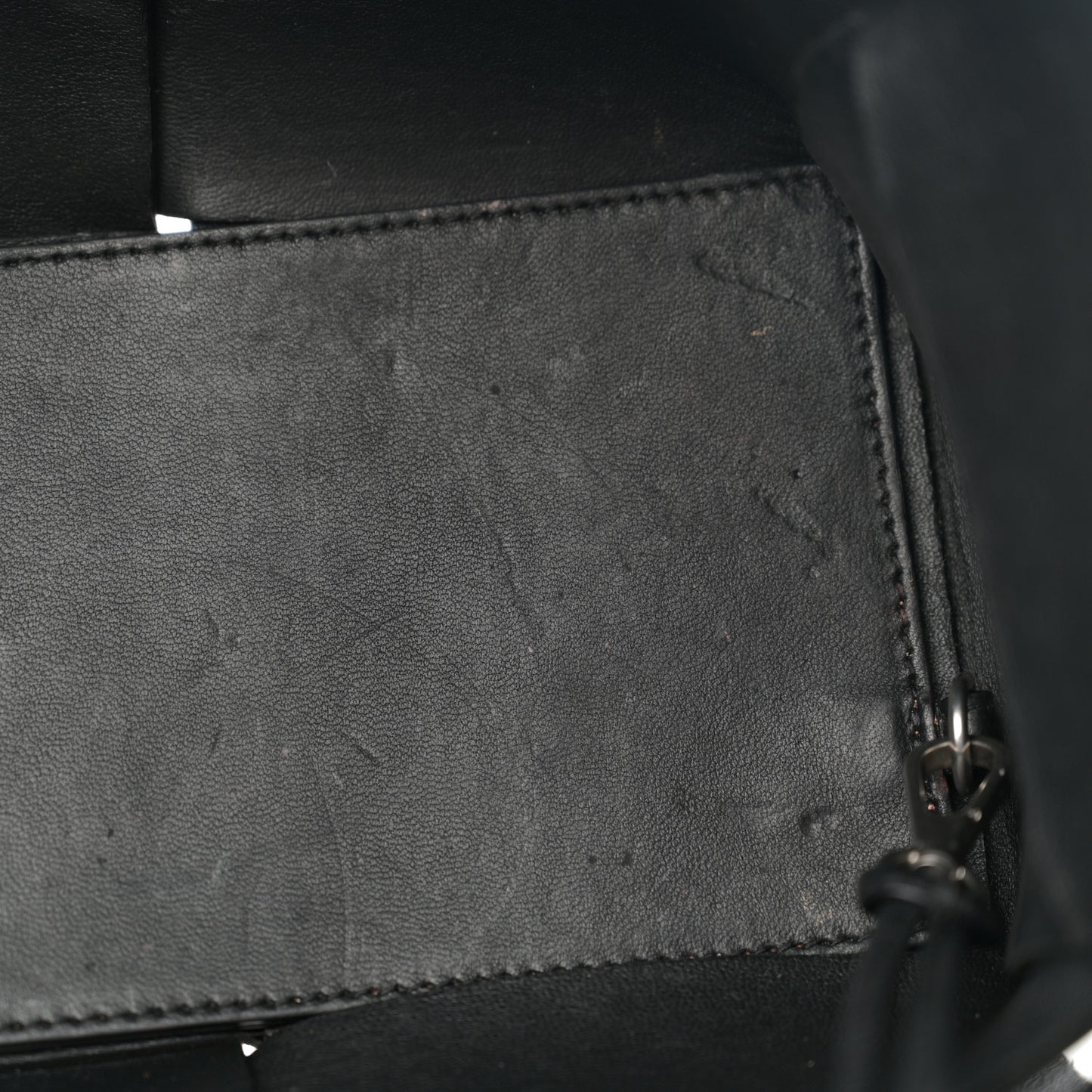 Nappa Maxi Intrecciato Small Arco Tote Black