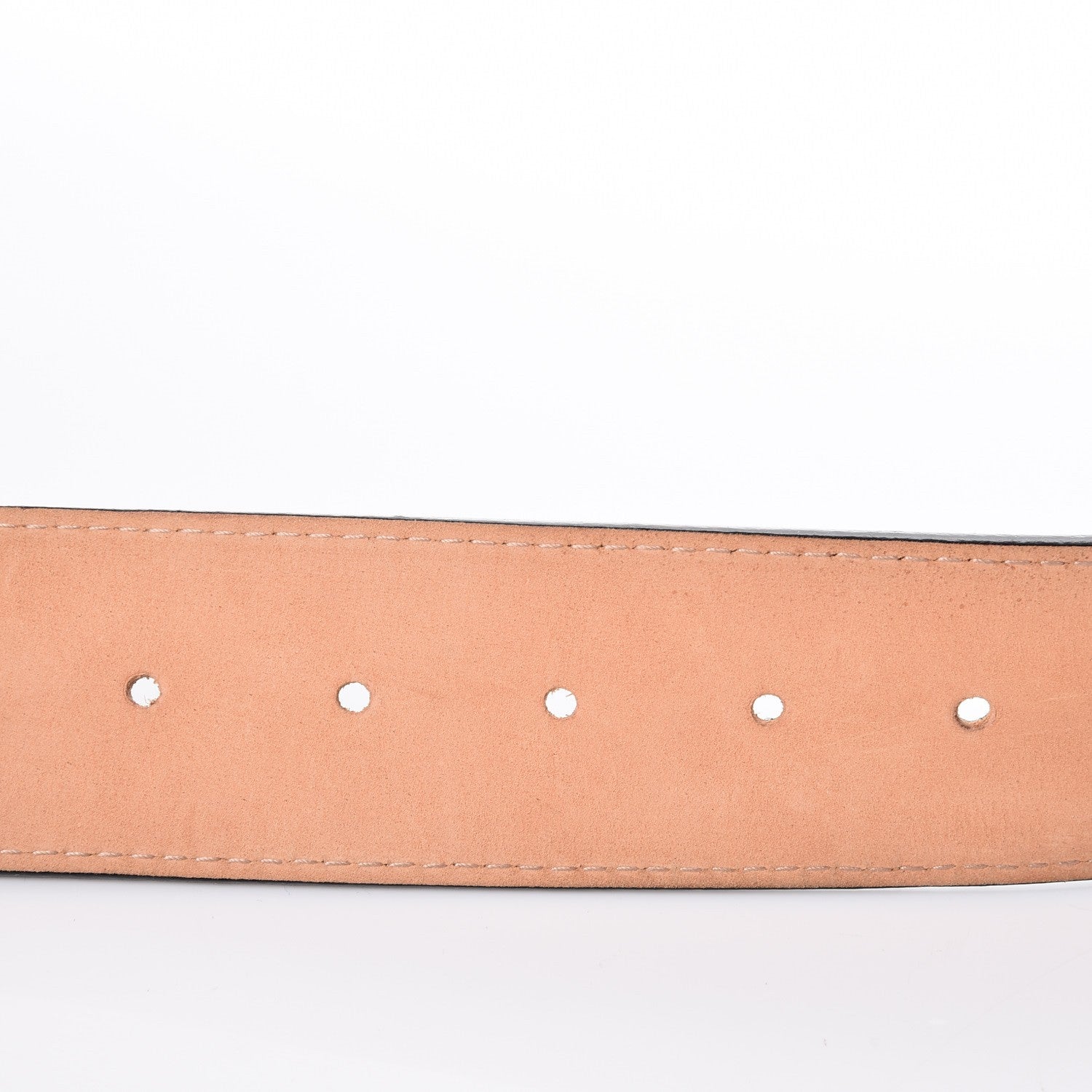Louis Vuitton Calfskin Jeans Belt 110 44 Black 9 of 10