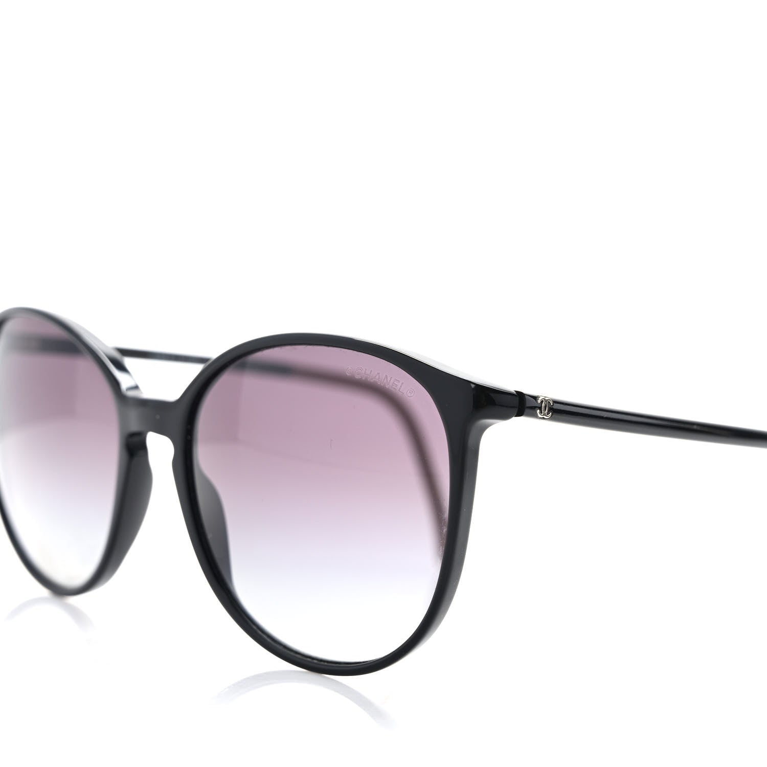 Chanel Acetate Round Sunglasses 5278 Black 5 of 8