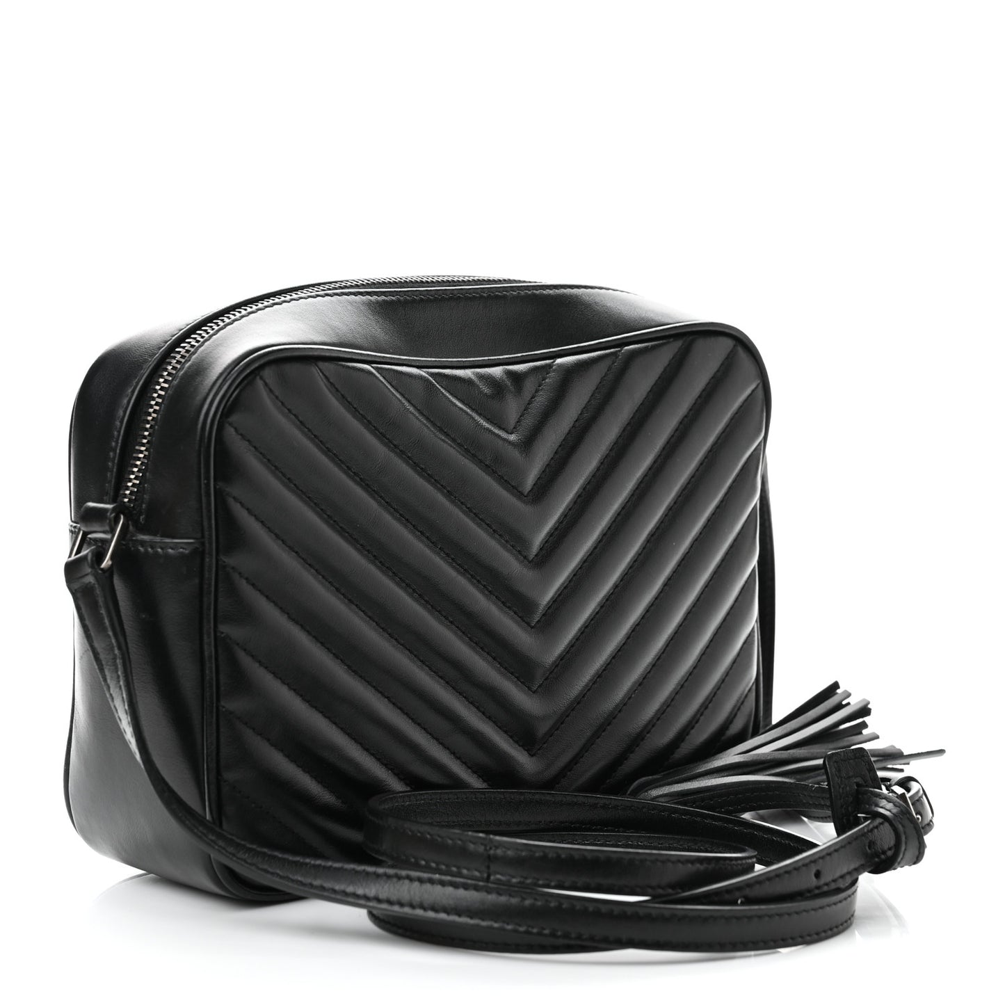 Calfskin Matelasse Monogram Lou Camera Bag Black