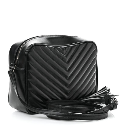 Saint Laurent Calfskin Matelasse Monogram Lou Camera Bag Black 3 of 10