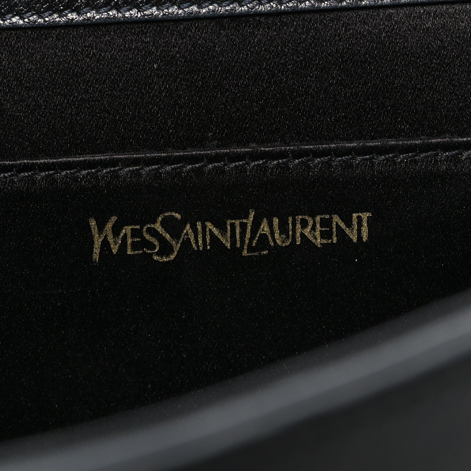 Saint Laurent Calfskin Monogram Large Belle De Jour Clutch Black 6 of 12