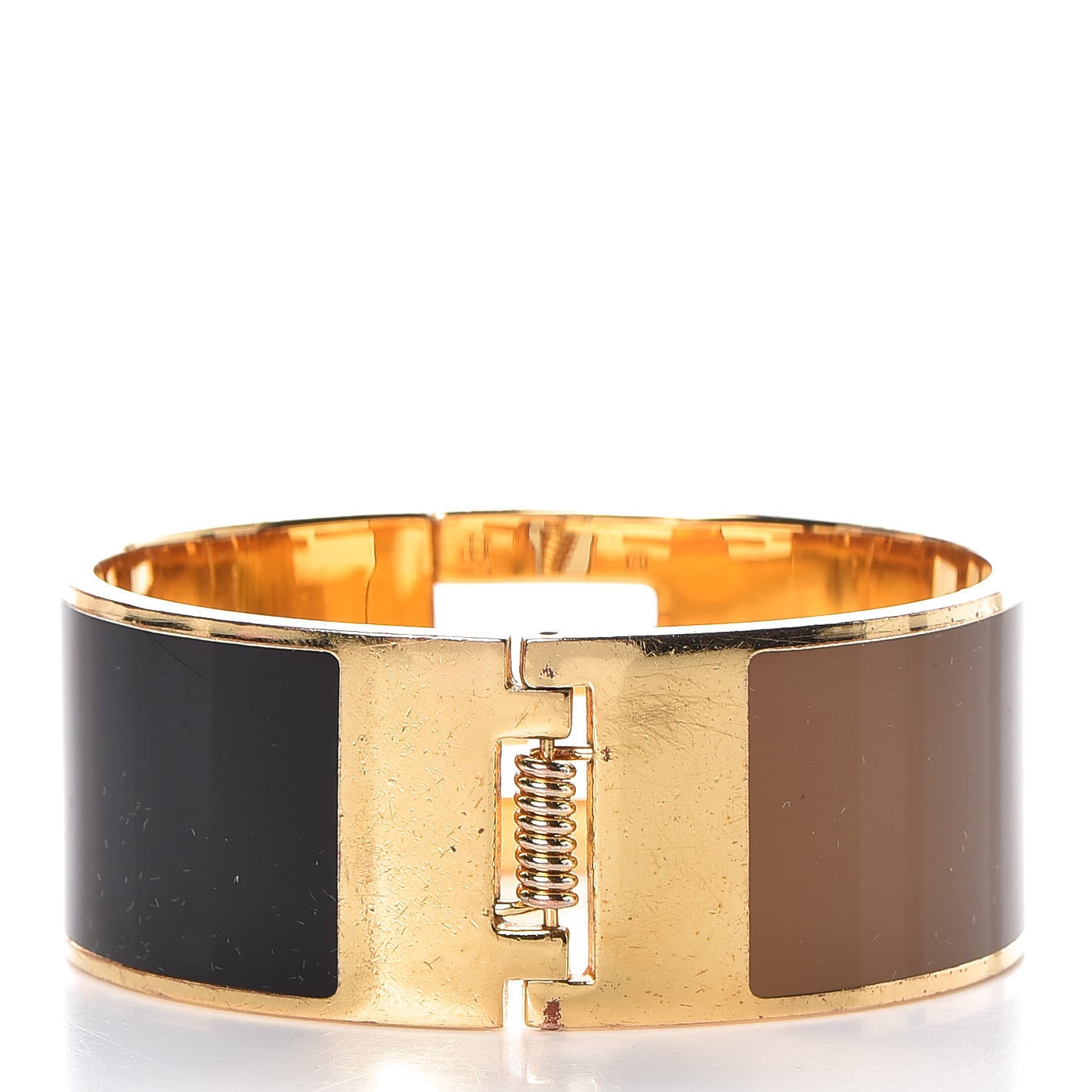 Enamel Fendista Bracelet S Gold Brown Black